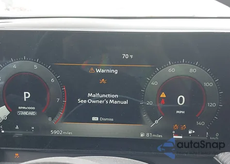 2025 Nissan Kicks Sr Fwd z USA, uszkodzony, nr VIN 3N8AP6DC0SL307704